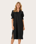 Masai Nydela Black Dress - Front View | Dotique