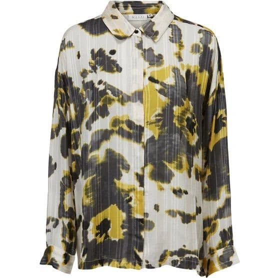 Masai Oil Yellow Ibily Shirt Front | Dotique