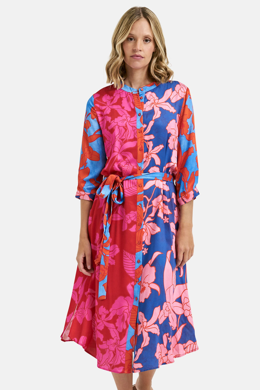 Milano 41-6249-1147 1449 Pink Chill Print Maxi Dress - Dotique