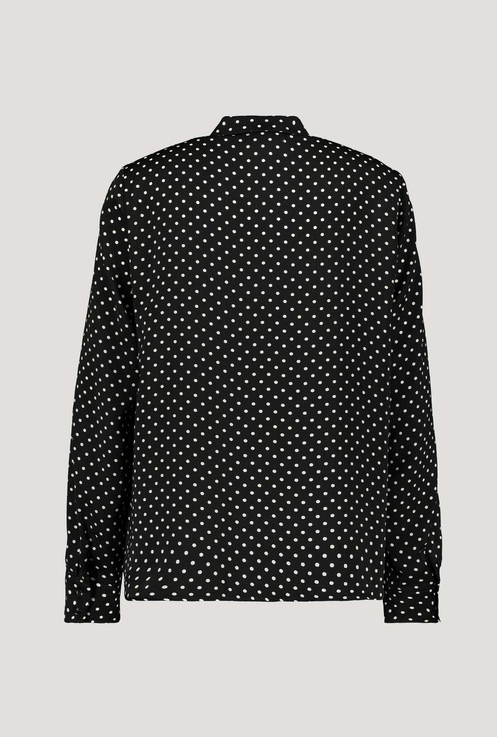 Monari 405881 Black Polka Dot Filly Blouse Back  | Dotique