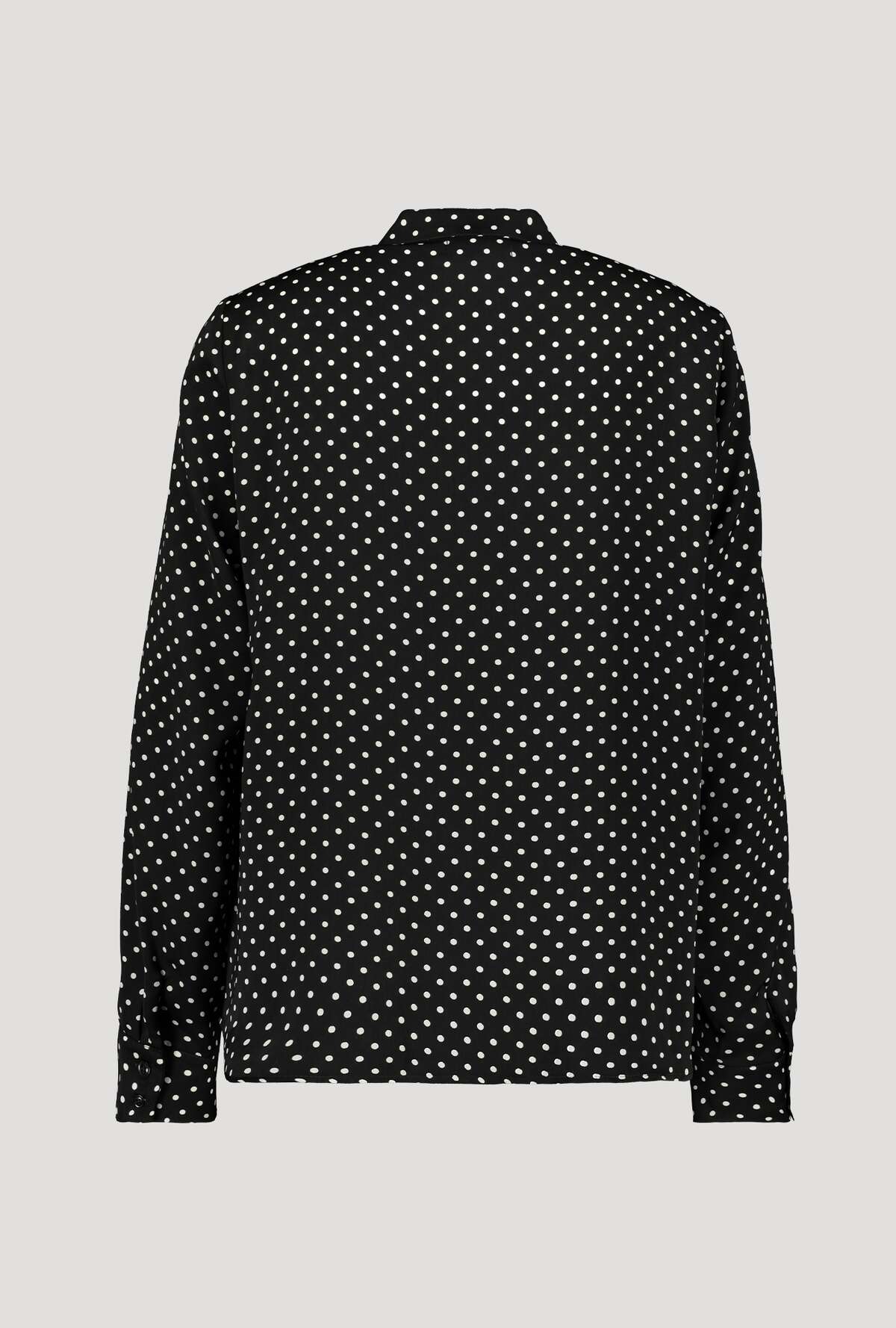 Monari 405881 Black Polka Dot Filly Blouse Back  | Dotique