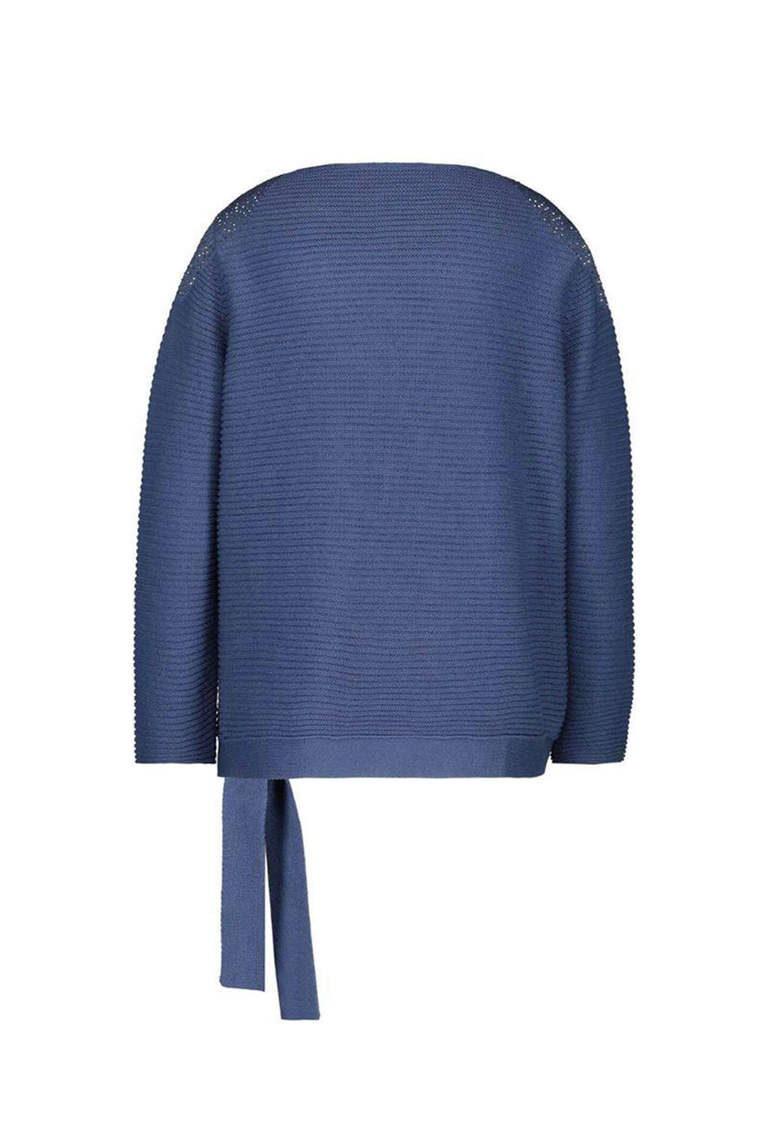 Monari 406129 Blue soft Cotton Sweater - Dotique