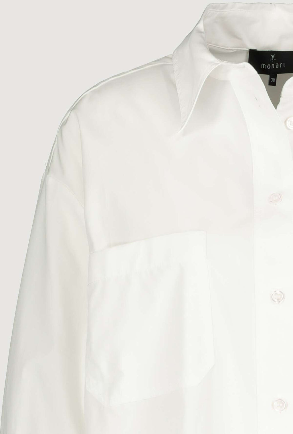 Monari 406748 White Blouse - Dotique - Monari