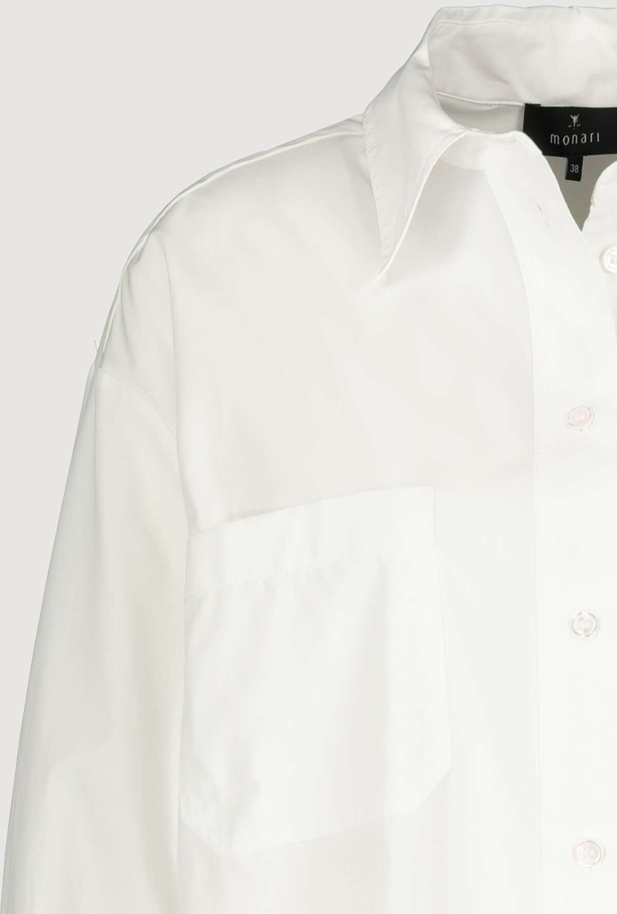 Monari 406748 White Blouse - Dotique - Monari