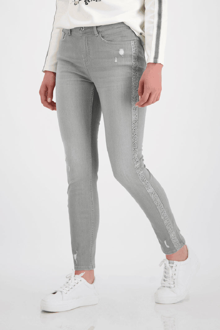 Monari 804699 Grey Jeans - Dotique