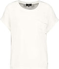 Monari 804701 Off White Short Sleeve Blouse