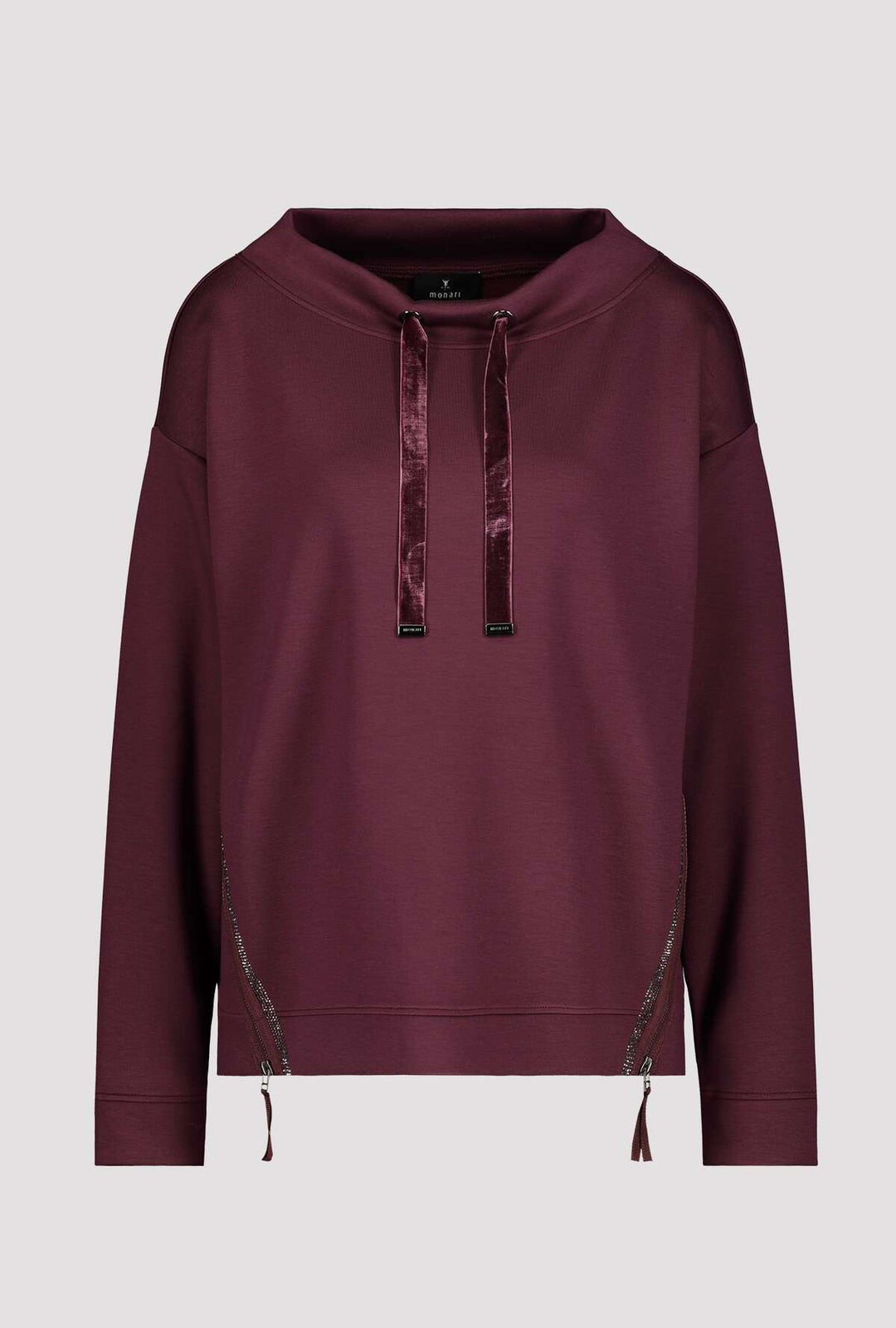 Monari 805359 Berry Wine Pullover Front | Dotique