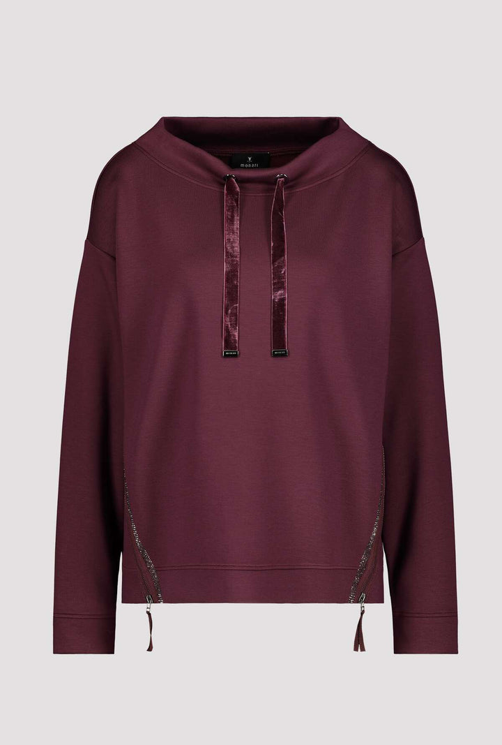 Monari 805359 Berry Wine Pullover Front | Dotique