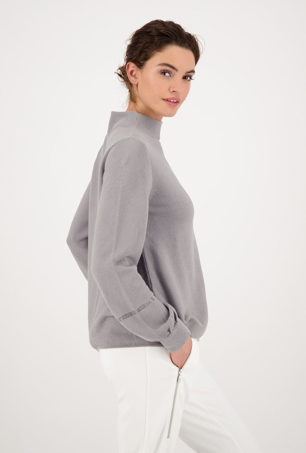 Monari 805510 Cloud Pullover With Rhinestone Elements Back Lifestyle | Dotique