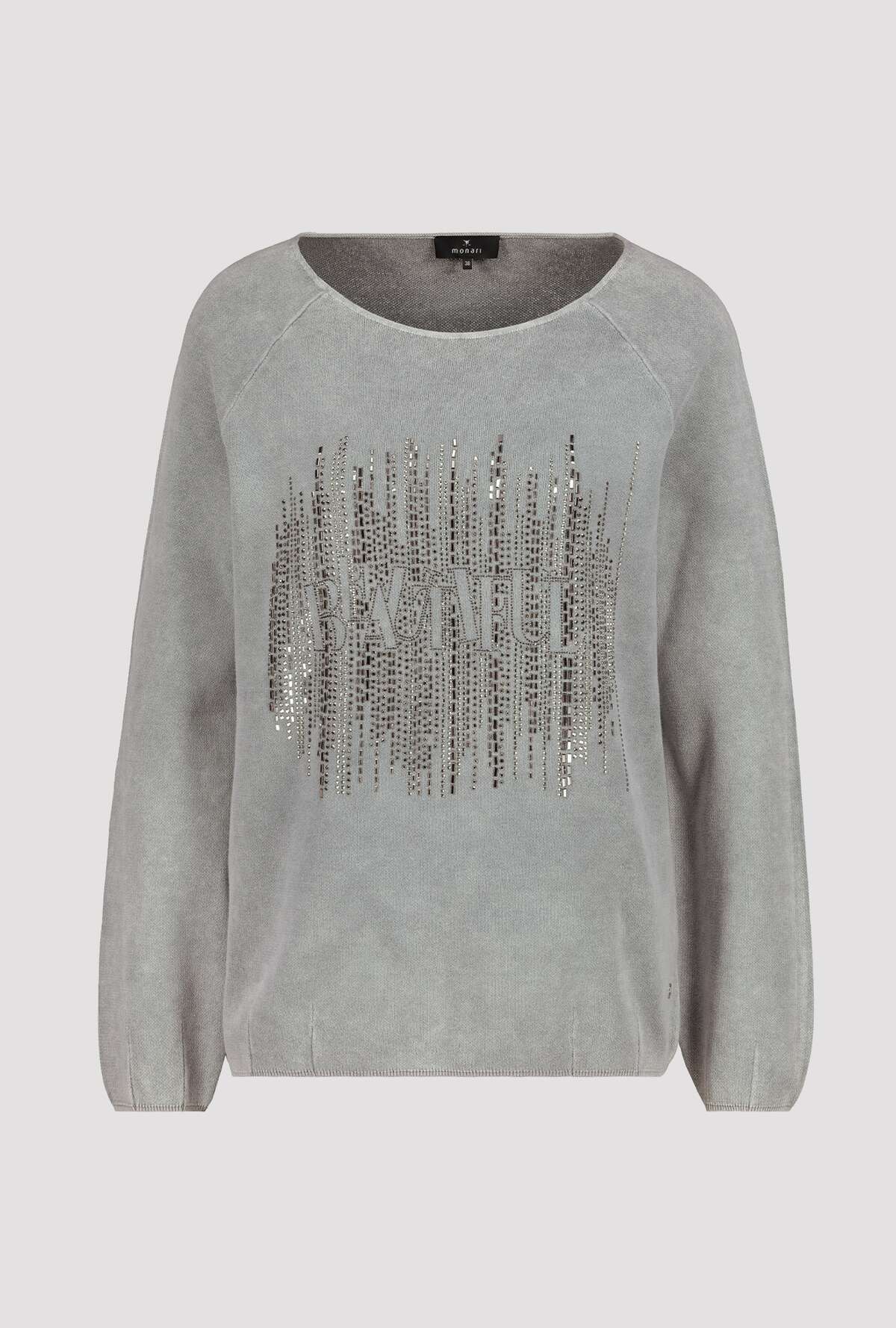 Monari 805512 Cloud Cotton Knit Jumper Front | Dotique