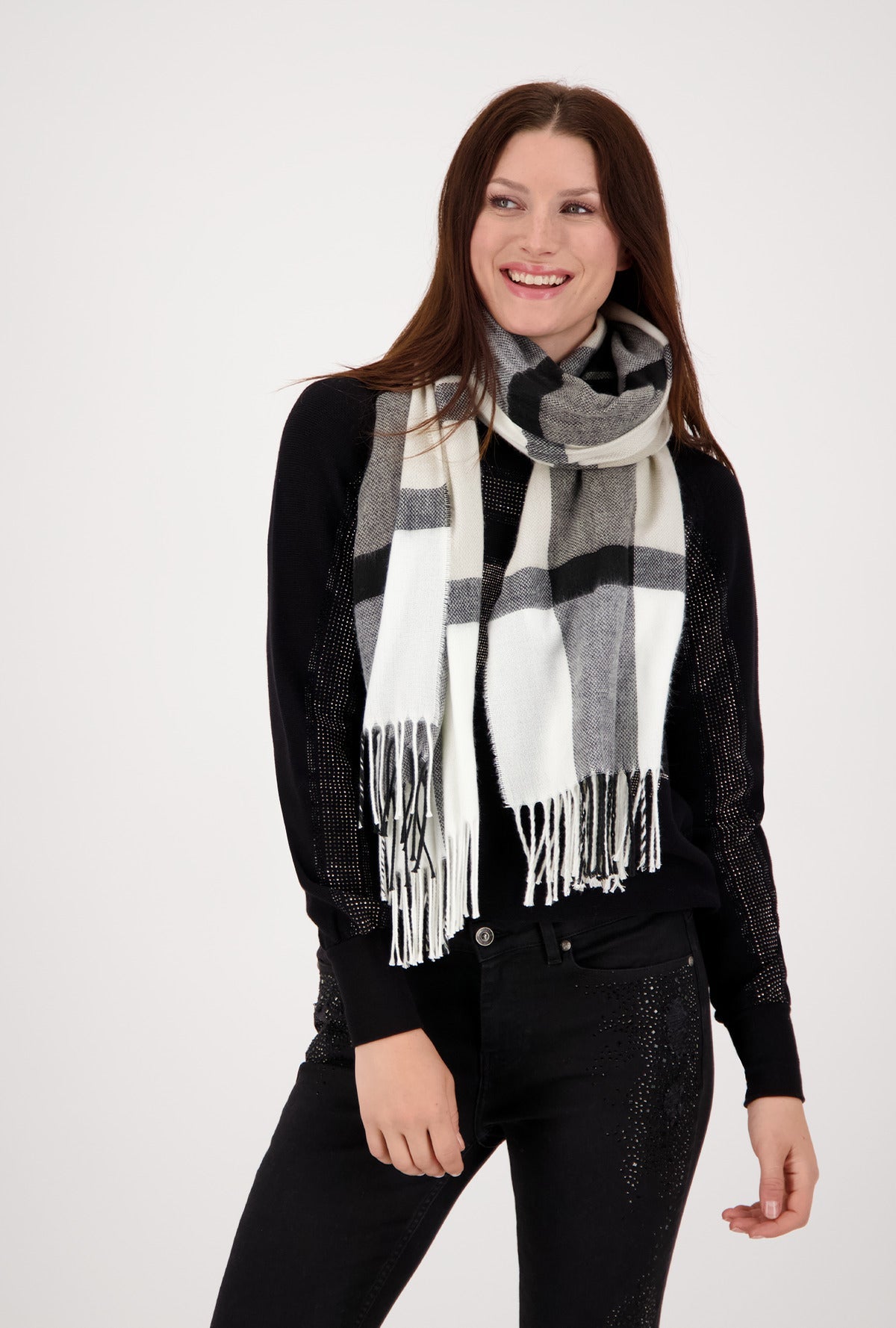 Monari 805697 Pearl Scarf Lifestyle Front 1 | Dotique