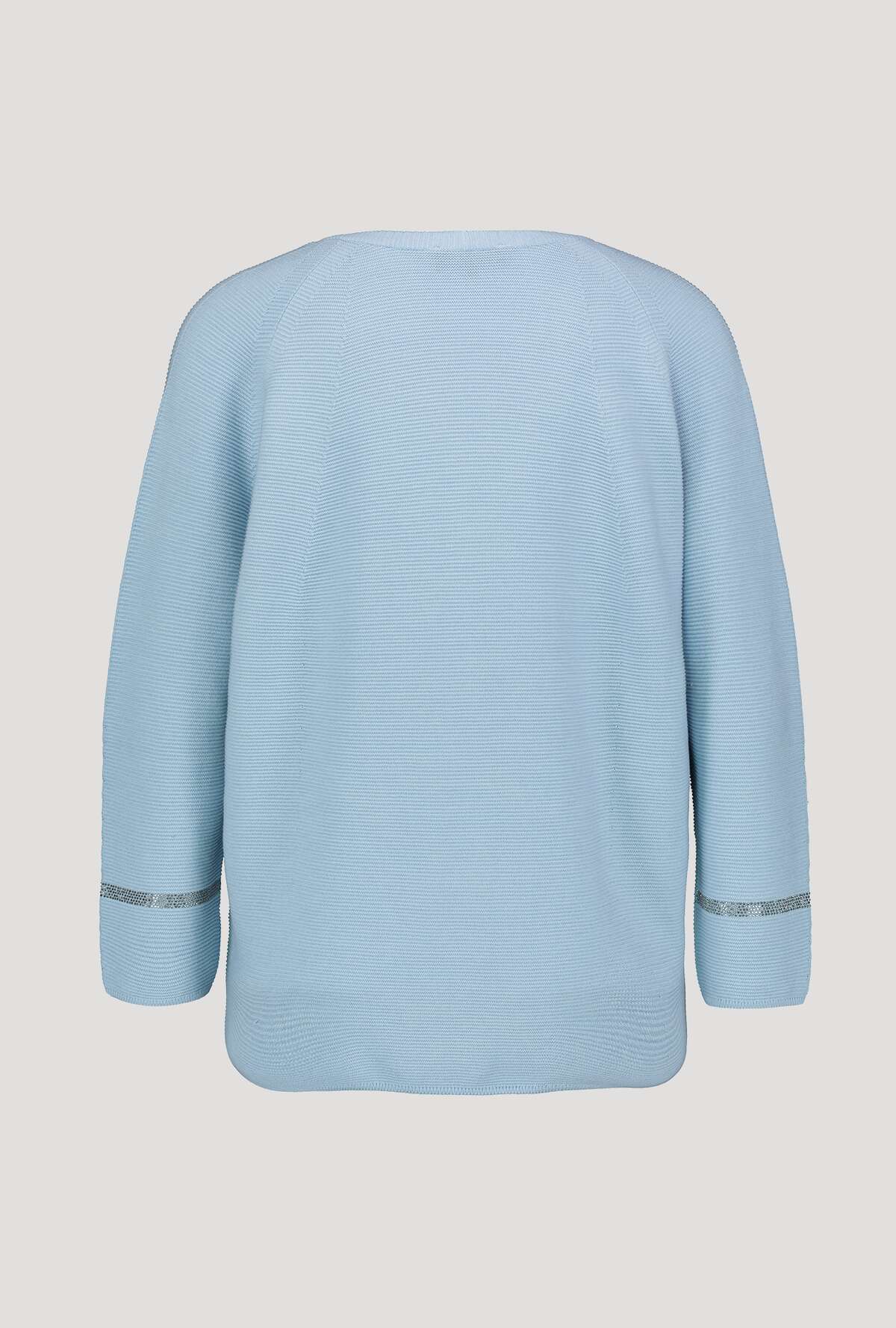 Monari 406083 Sky Blue V Neck Pullover back