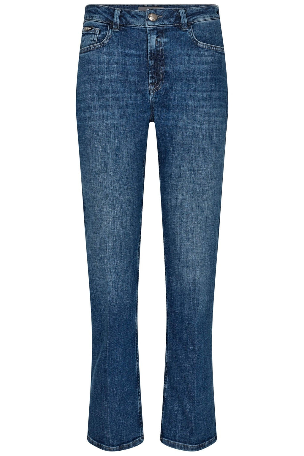 Mos Mosh 155660 MMeverest Blue Dark Ave Flare Fit Jeans - Dotique Chesterfield