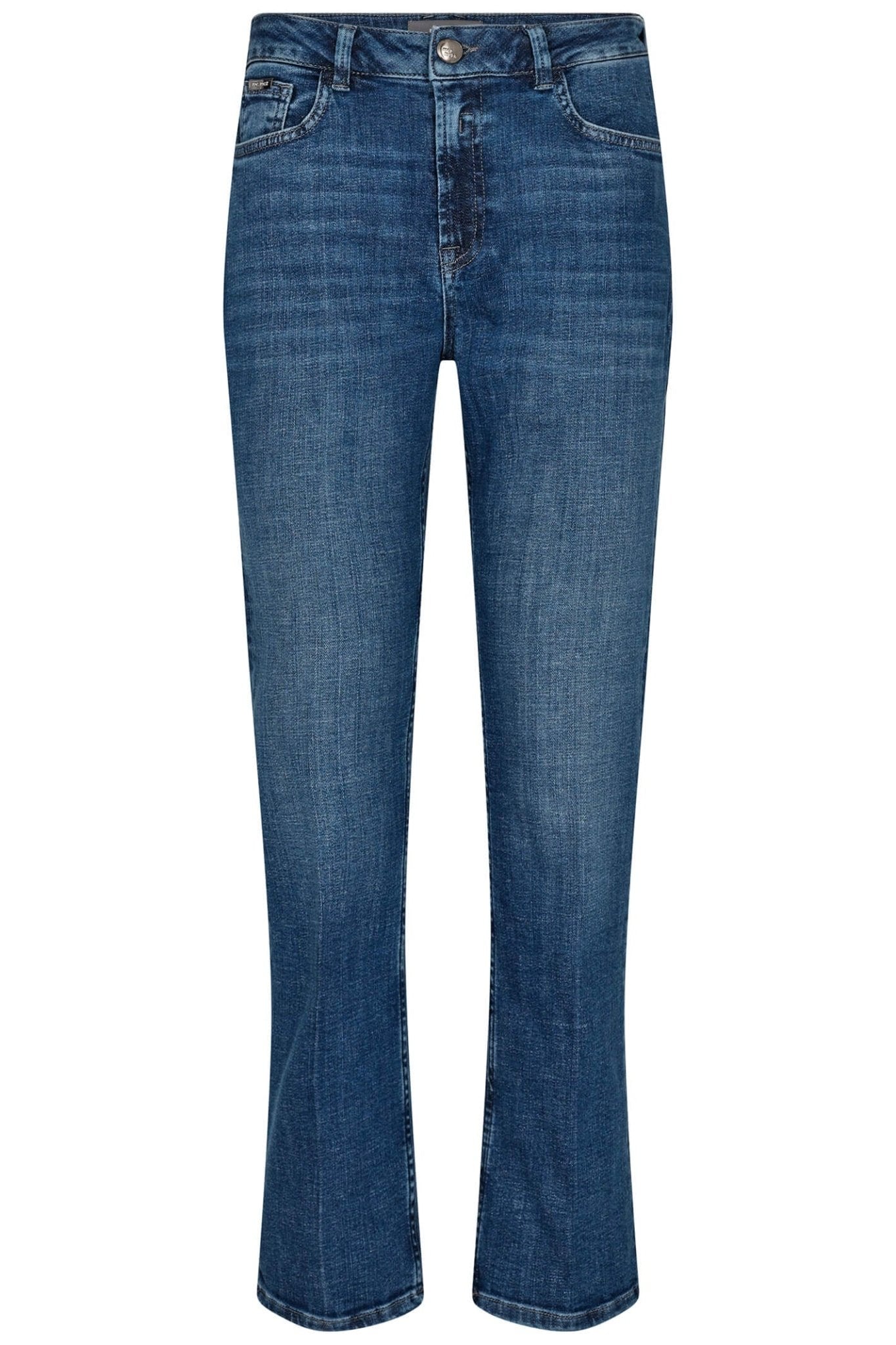 Mos Mosh 155660 MMeverest Blue Dark Ave Flare Fit Jeans - Dotique Chesterfield