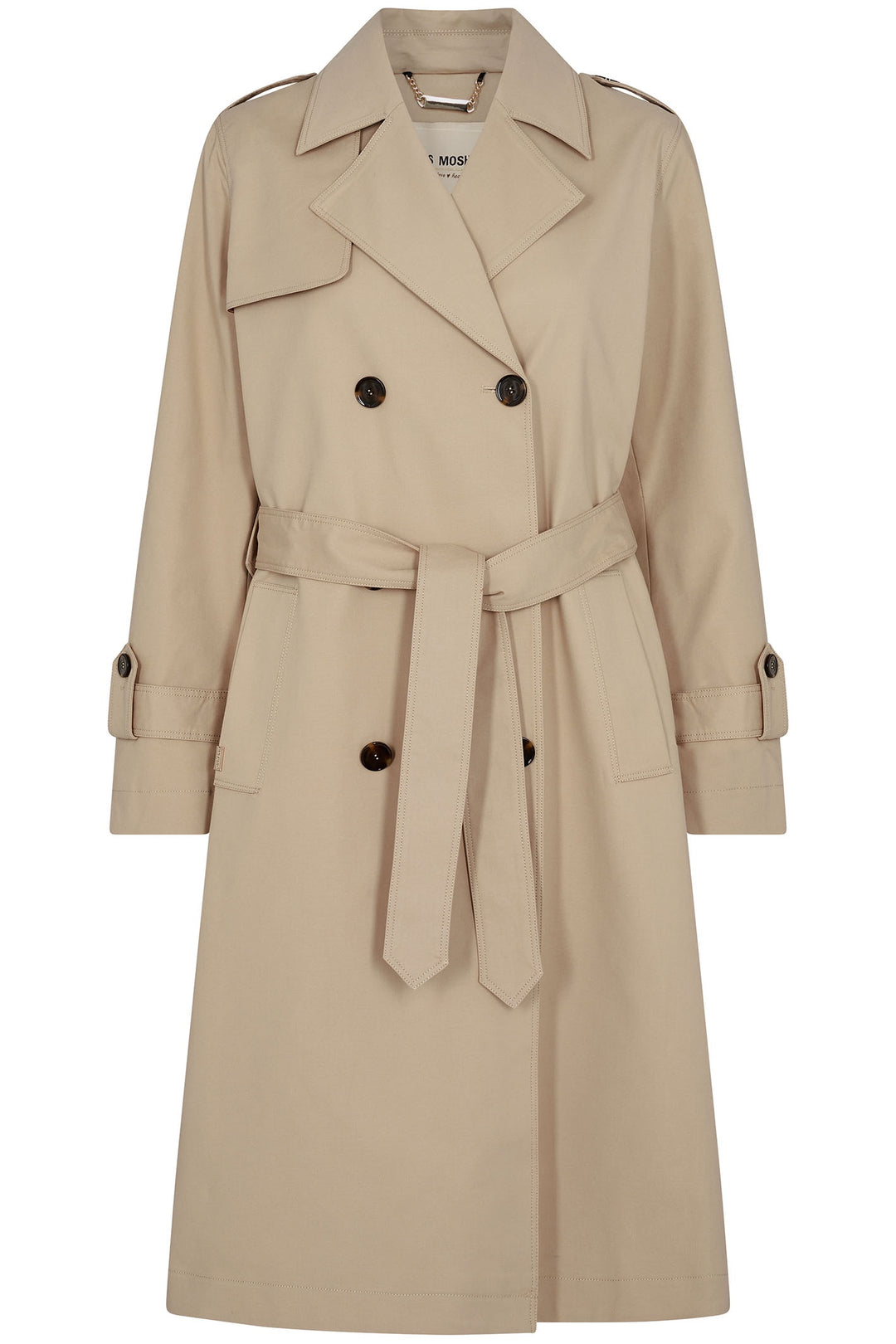 Mos Mosh 156610 MMFarah Savannah Tan Double Breasted Trench Coat