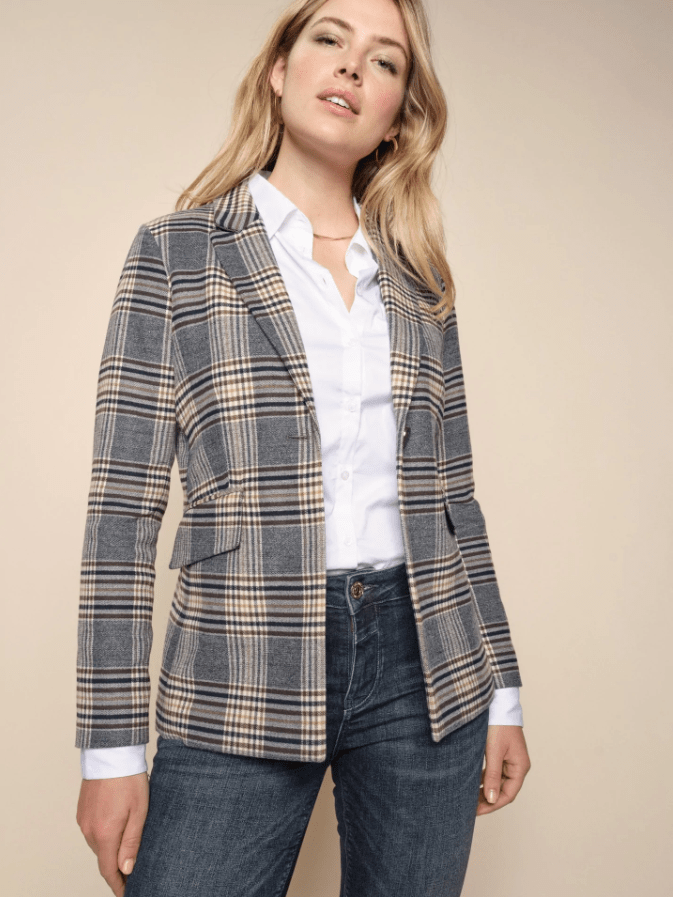 Mos Mosh Arzo Soft Brush Blazer Salute Navy | Dotique