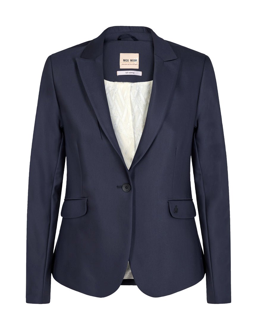 Products Mos Mosh Blake Night Blazer Navy dotique front
