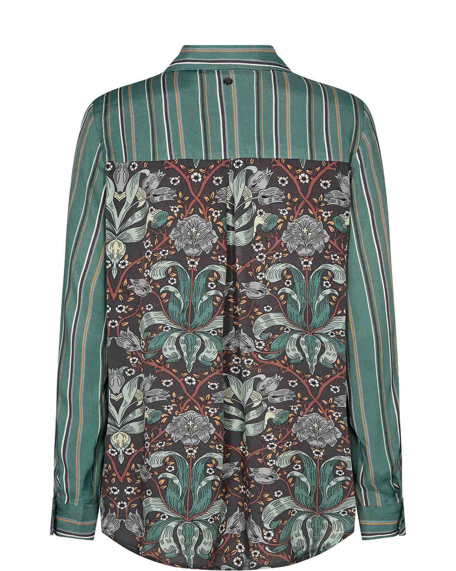 Mos Mosh Cari Aclair Shirt Blue Spruce Back