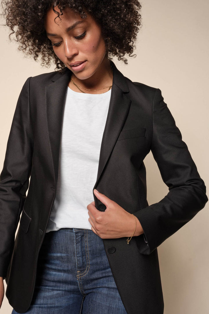 Mos Mosh MMMary Black Night Blazer Jacket - Dotique