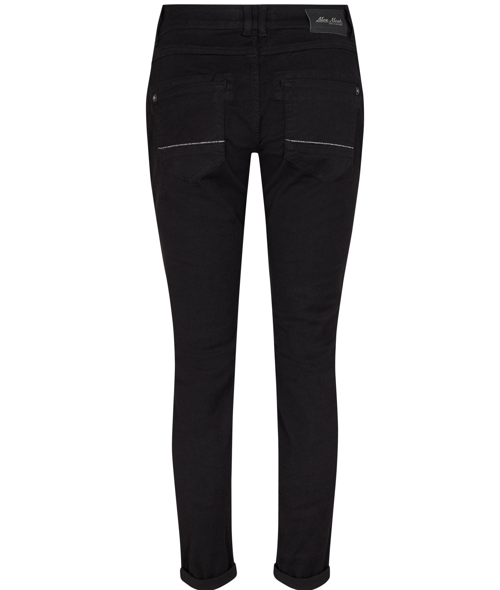 Mos Mosh Naomi Row Black Jeans Back | Dotique