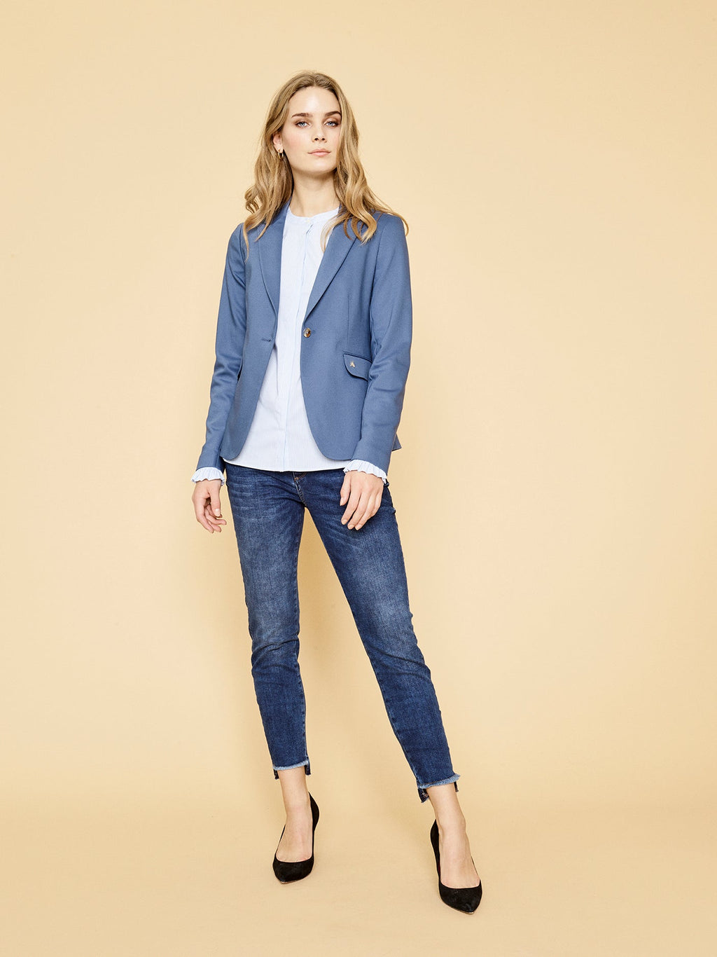 Mos Mosh Sumner Step Blue Jeans - Dotique - Mos Mosh