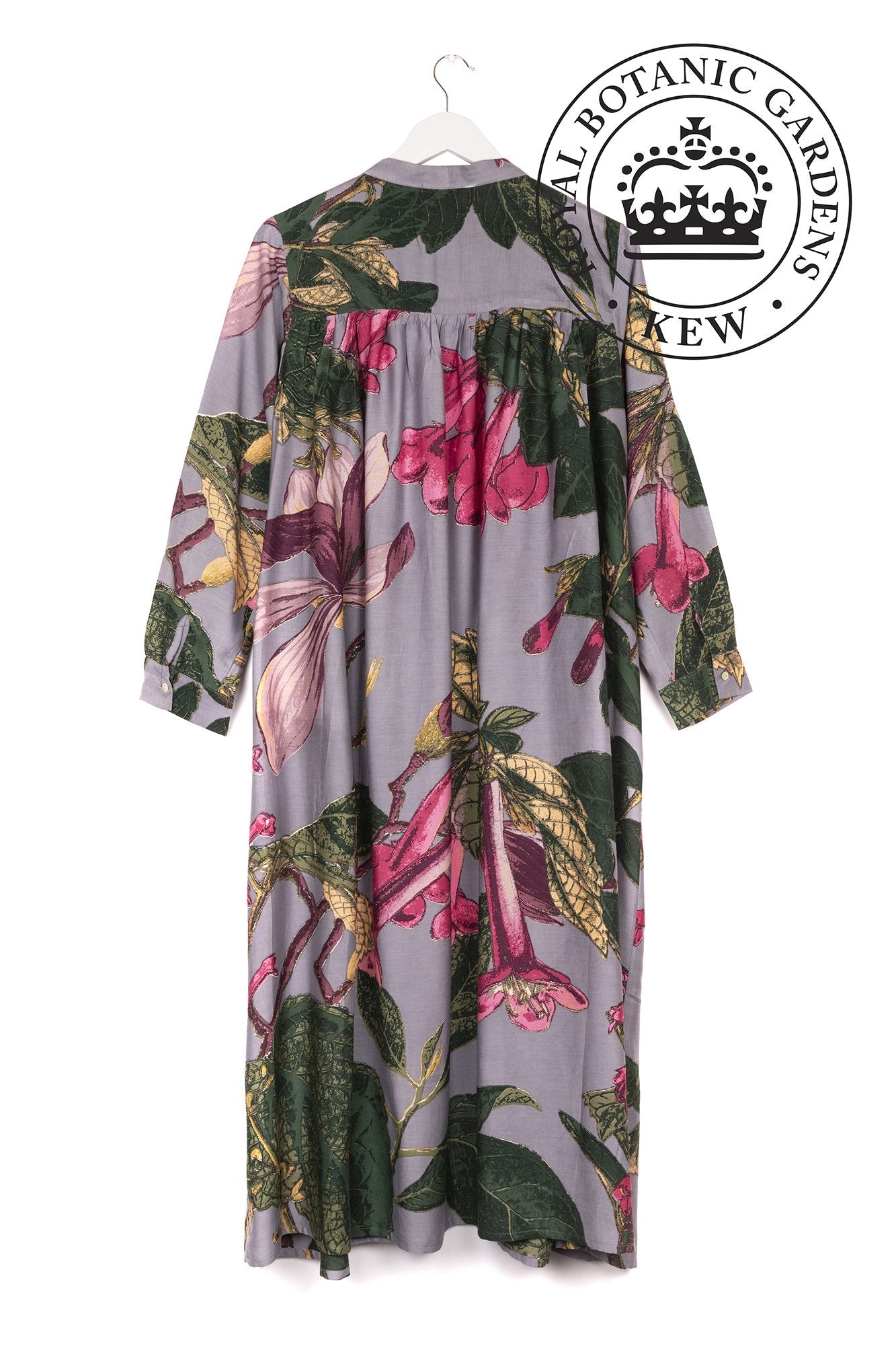 One Hundred Magnolia Grey Duster Coat Back | Dotique