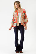 One Hundred Stars Elderflower Red Kimono KIMELDRED - Dotique - One Hundred Stars
