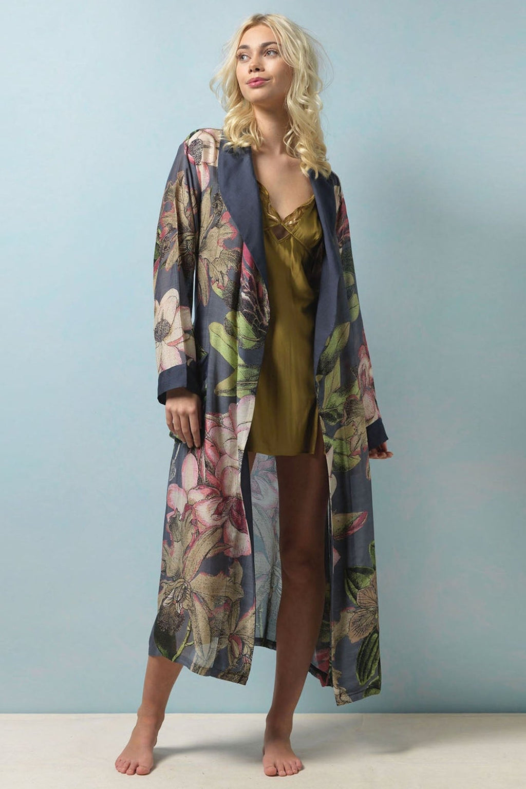 One hundred Stars GWNPROGRY Kew Protea Grey Gown - Dotique Chesterfield