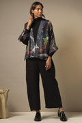 One Hundred Stars KIMBIRINK Bird Ink Blue Kimono - Dotique Chesterfield
