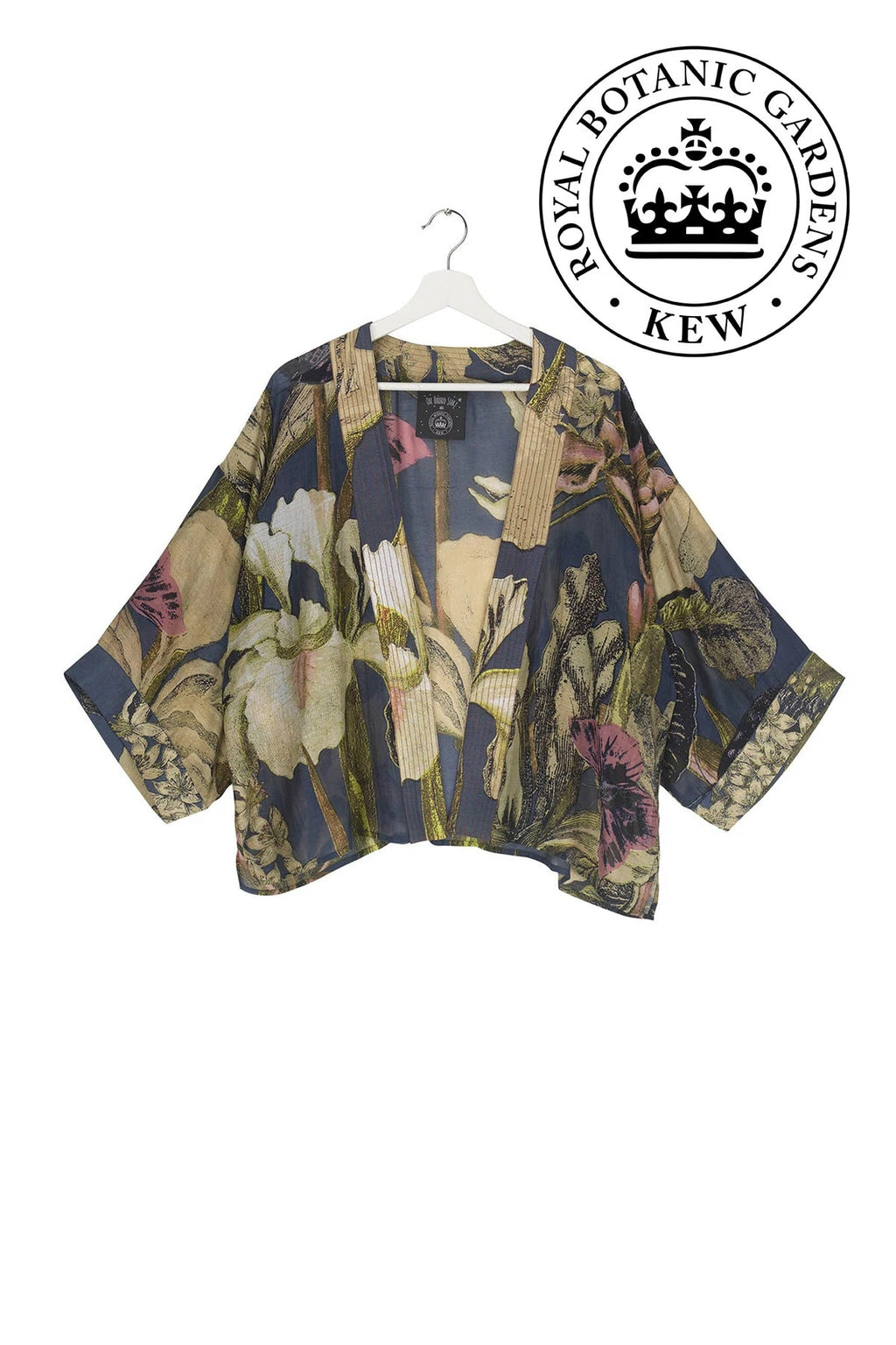 One Hundred Stars Kimono Kew Iris Blue Front | Dotique