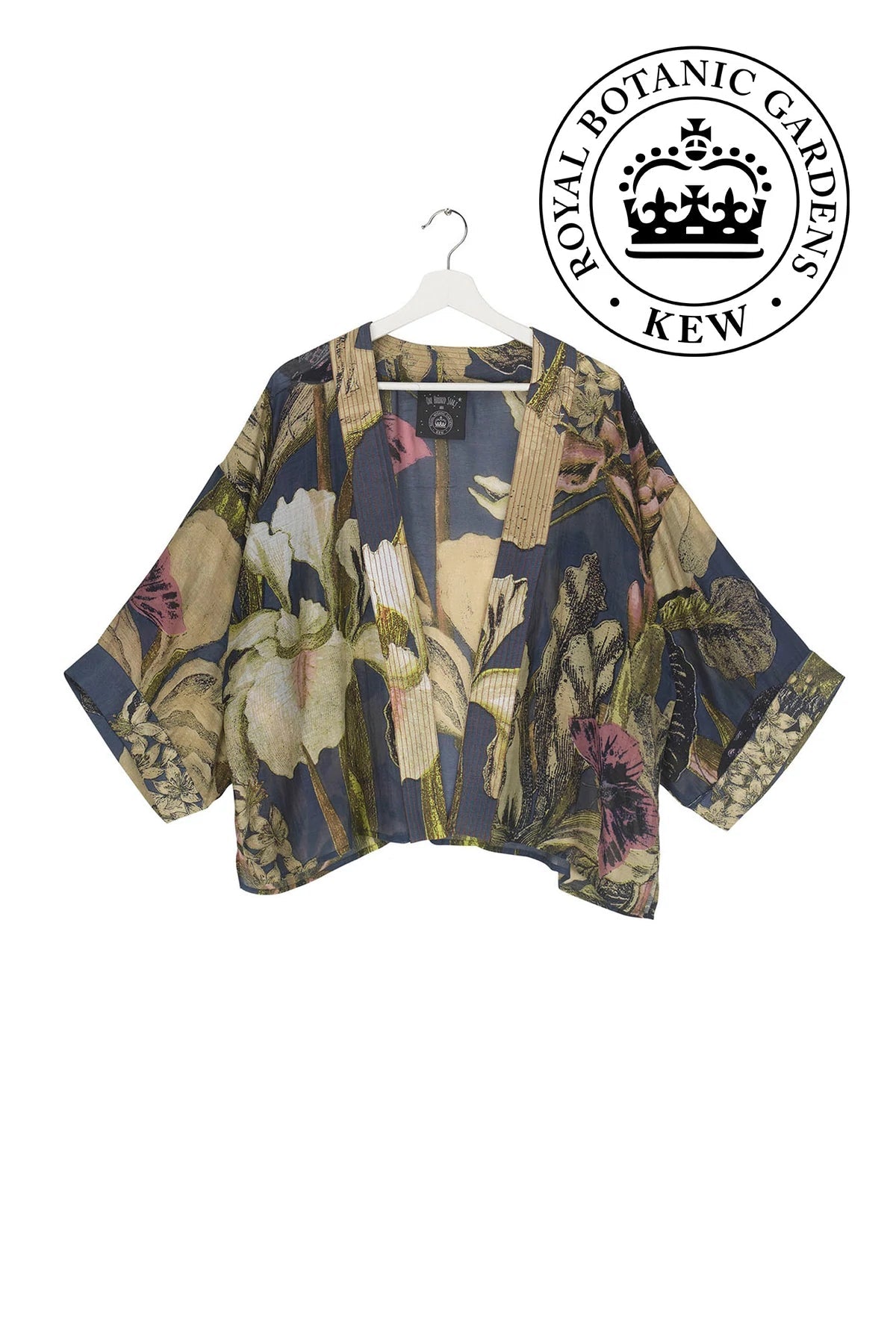 One Hundred Stars Kimono Kew Iris Blue Front | Dotique