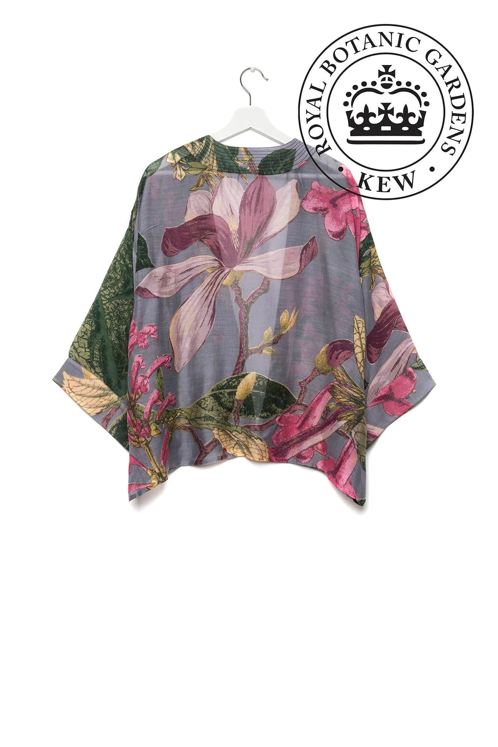 One Hundred Stars Kimono Kew Magnolia Grey Back | Dotique