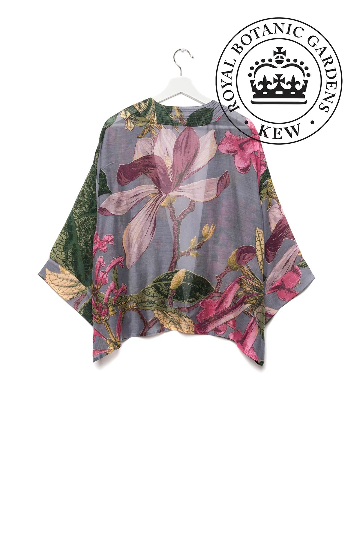 One Hundred Stars Kimono Kew Magnolia Grey Back | Dotique