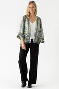 One Hundred Stars KIMTAPBLU Tapestry Sea Blue Kimono - Dotique Chesterfield