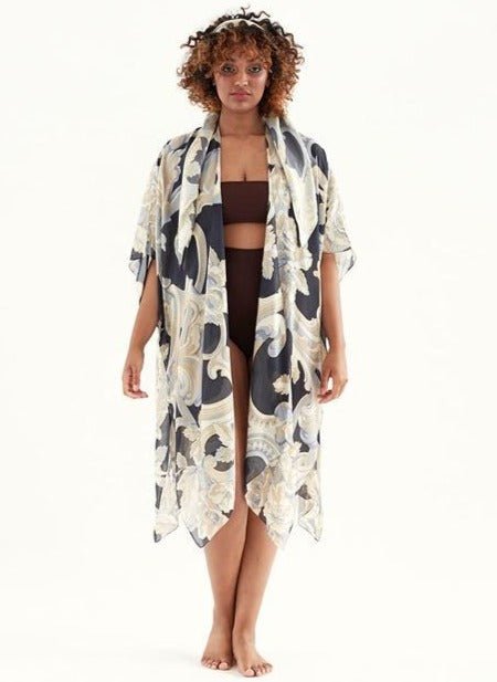 One Hundred Stars Plaster Roses Midnight Throwover Front Lifestyle | Dotique