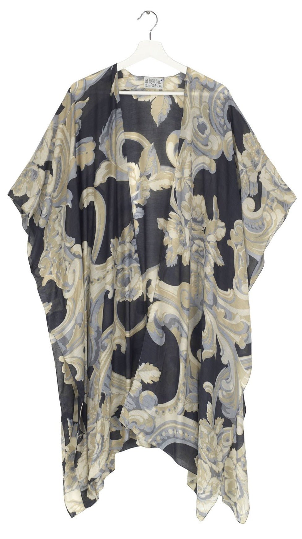 One Hundred Stars Plaster Roses Midnight Throwover Front | Dotique