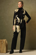 One Hundred Stars WSCSTOBLK Stork Black Wool Scarf - Dotique