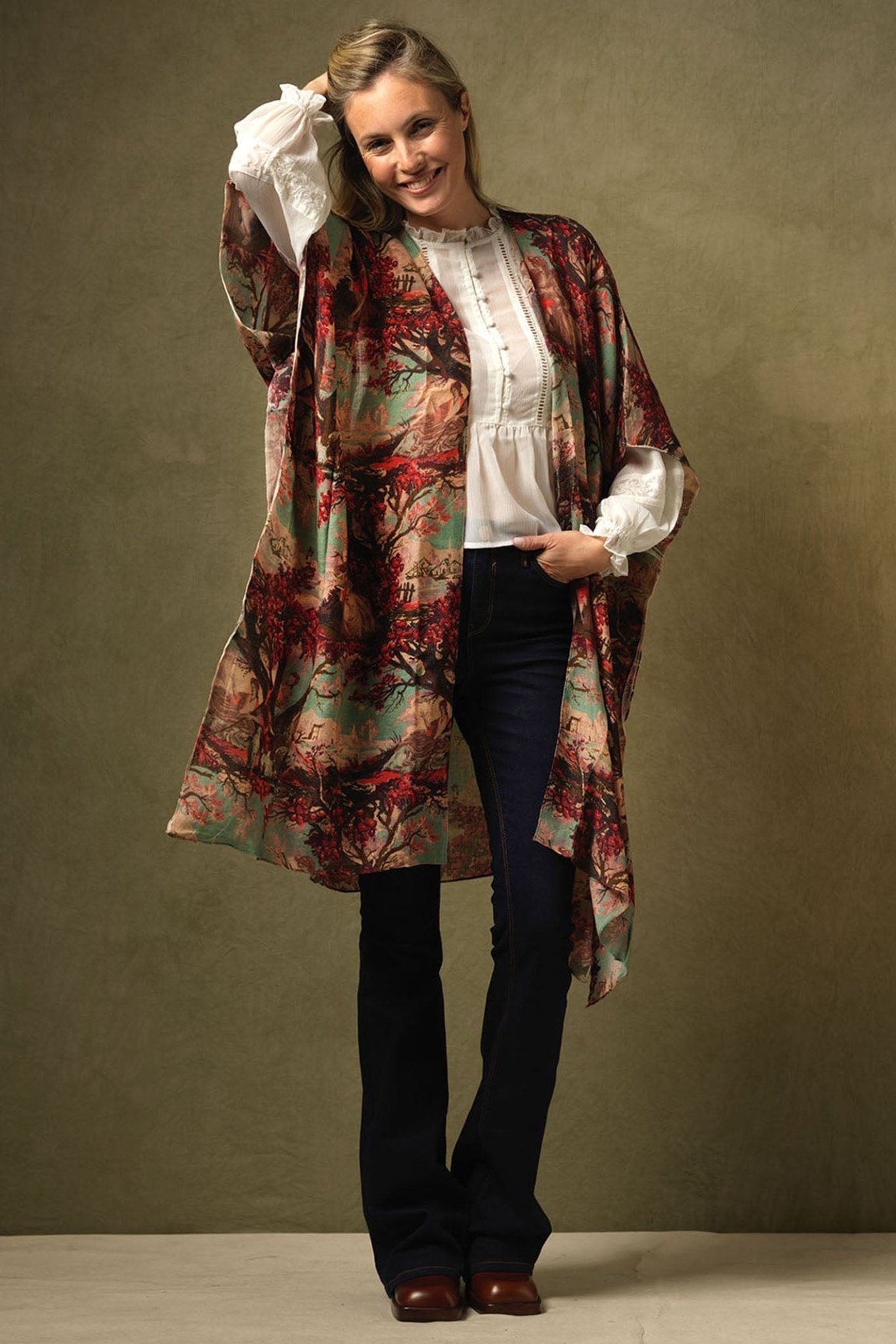 One Hundred Stars WTHCTYBER Country Toile Wool Throwover - Dotique