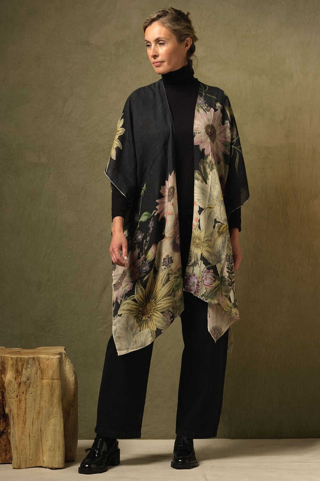 One Hundred Stars WTHDAIBLK Daisy Black Wool Throwover - Dotique