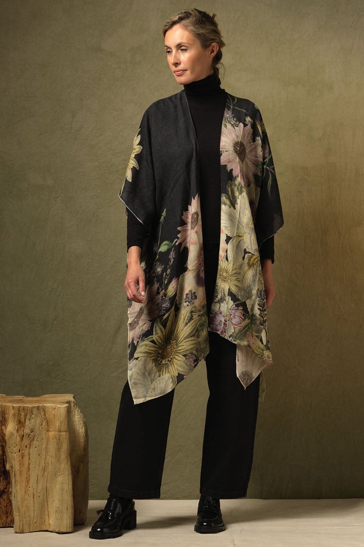 One Hundred Stars WTHDAIBLK Daisy Black Wool Throwover - Dotique