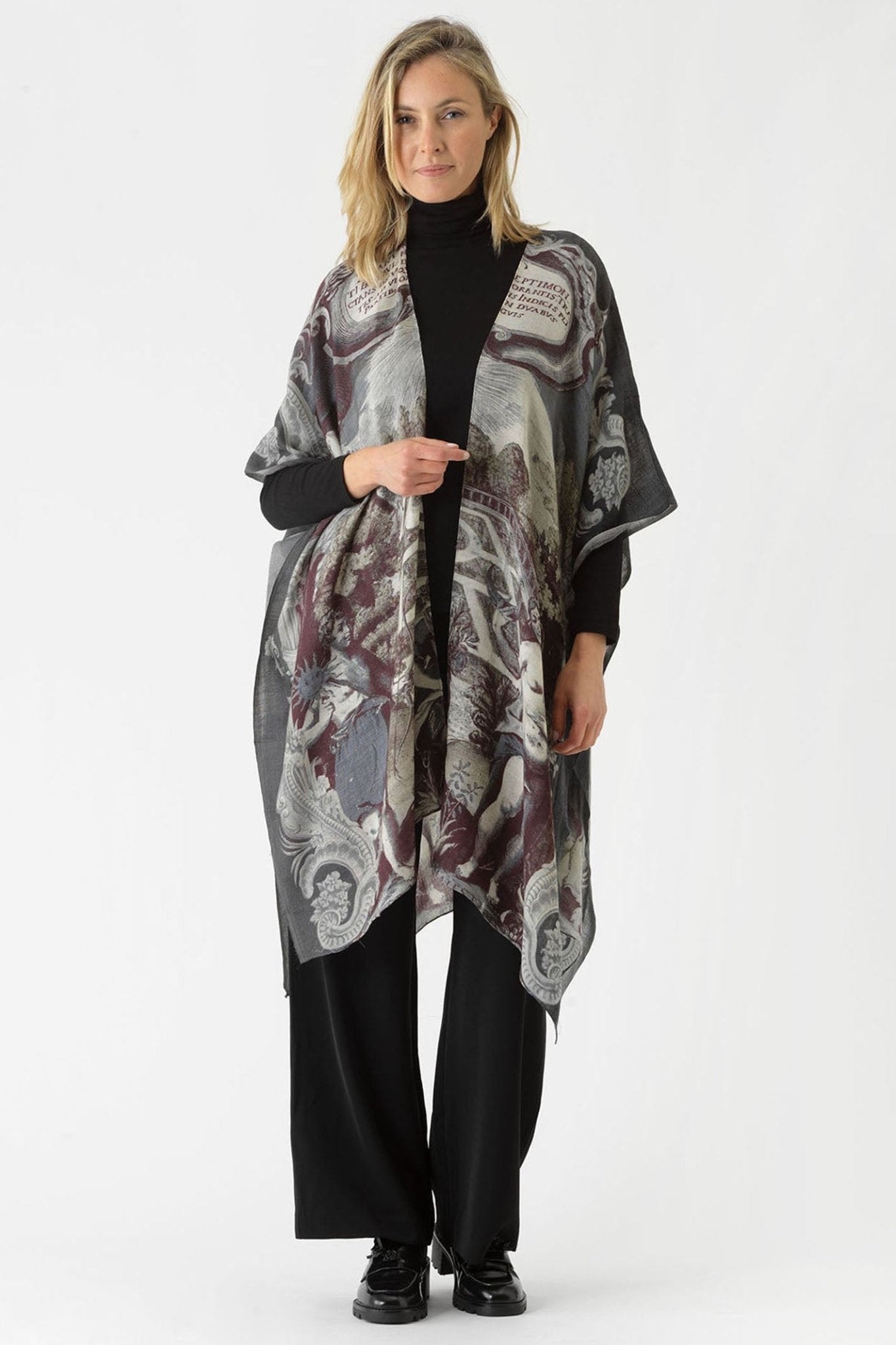 One Hundred Stars WTHSUNGRY Sunburst Grey Wool Throwover - Dotique