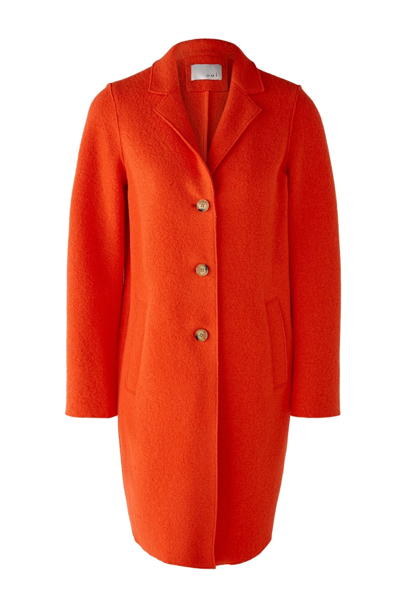 Oui 77627 Orange Coat - Dotique - Oui