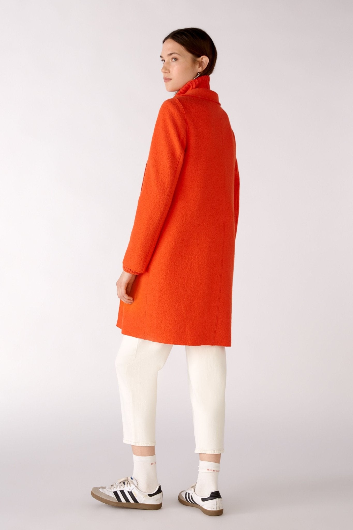 Oui 77627 Orange Coat - Dotique - Oui