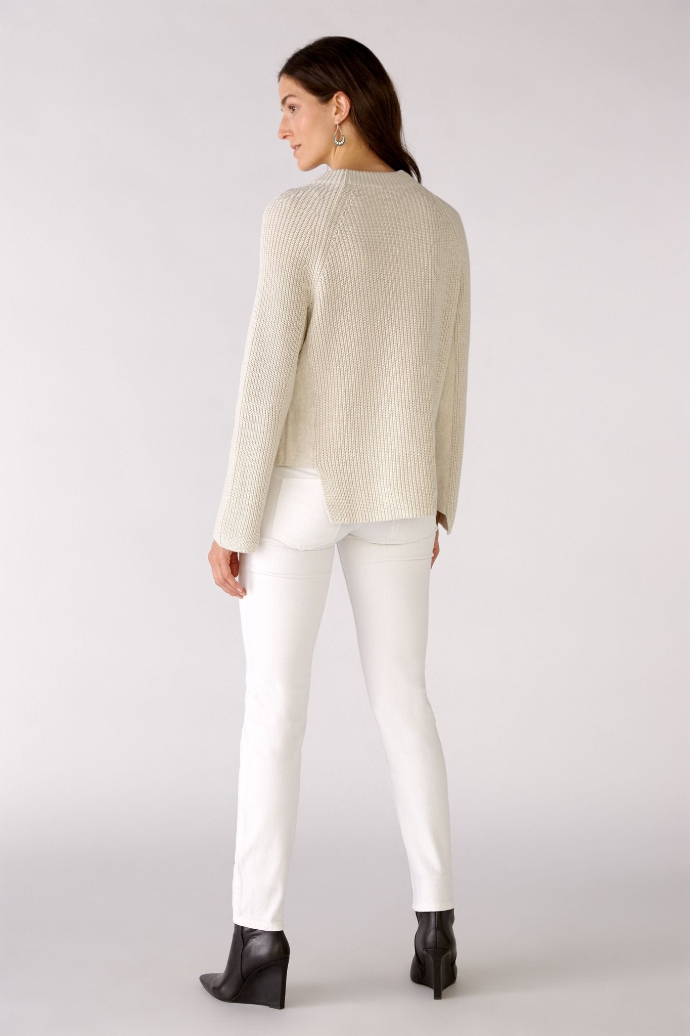 Oui 77657 Stone Pullover Dotique back