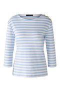 Oui 86740 Off White Flower Print T-Shirt - Dotique - Dotique
