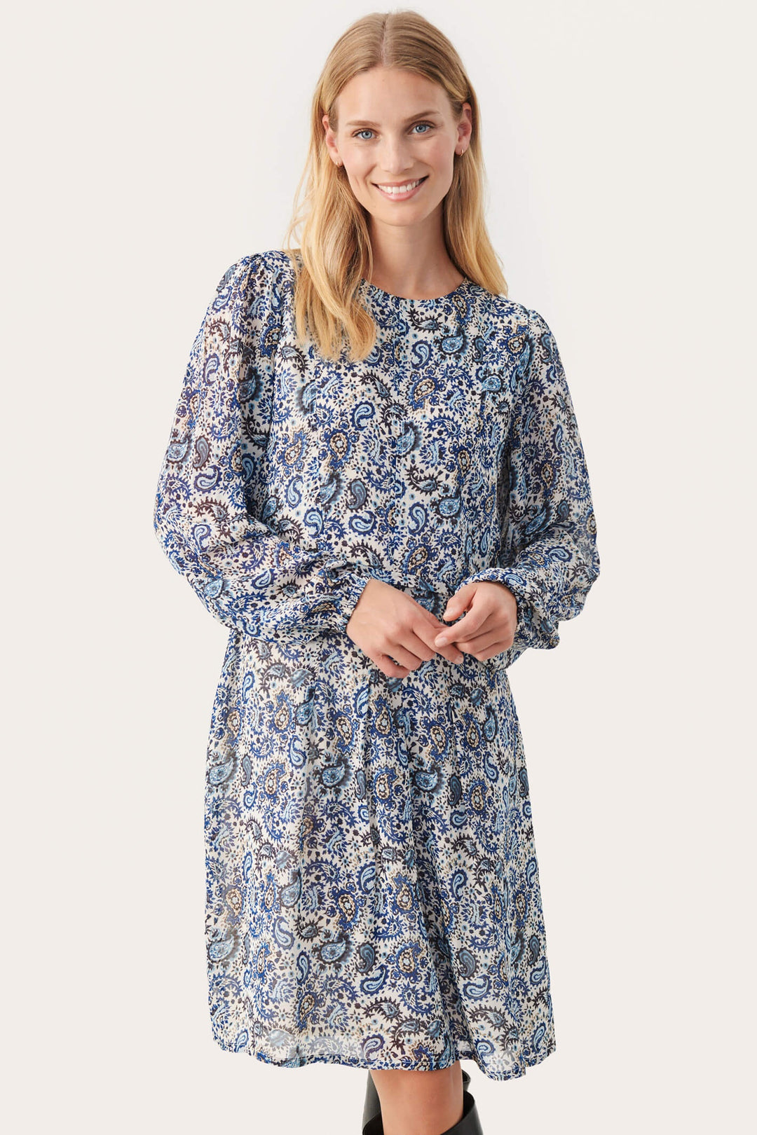 Part Two CirkelinePW Blue Paisley Print Dress - Dotique