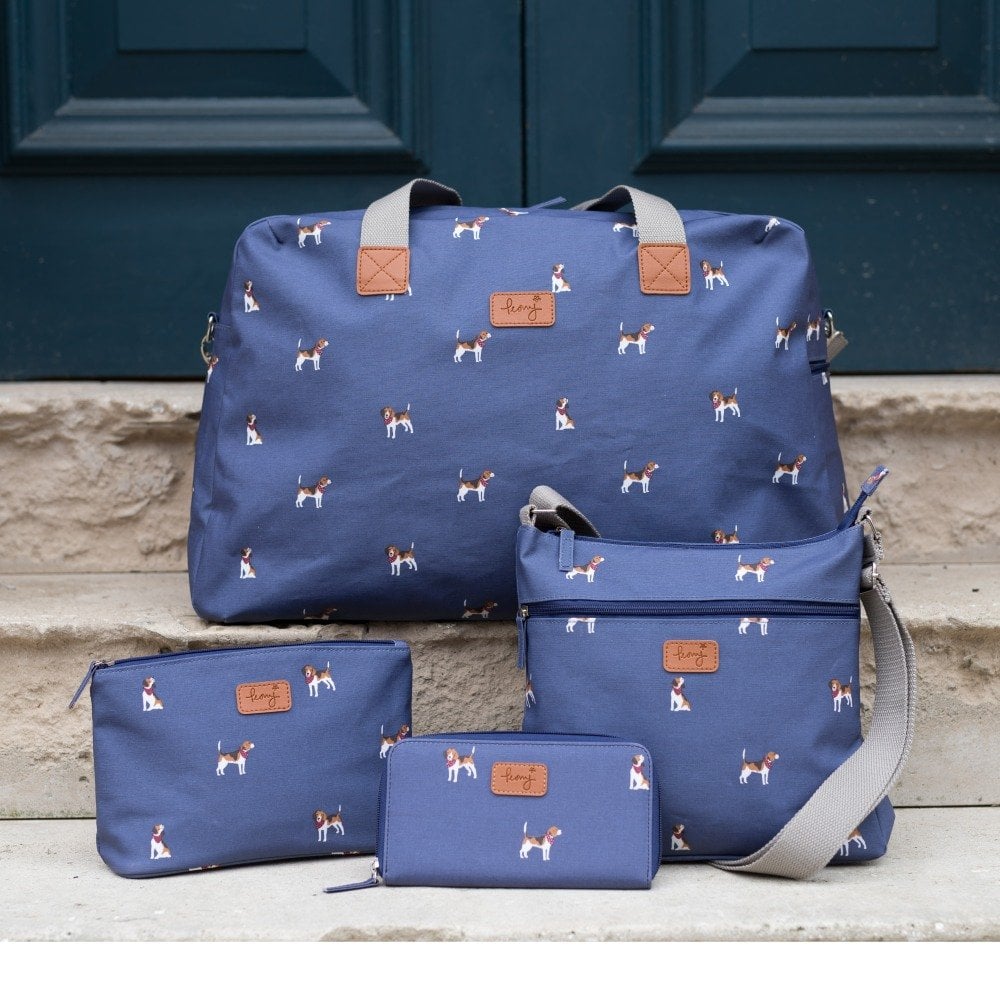 Peony Navy Beagle Purse 1 | Dotique