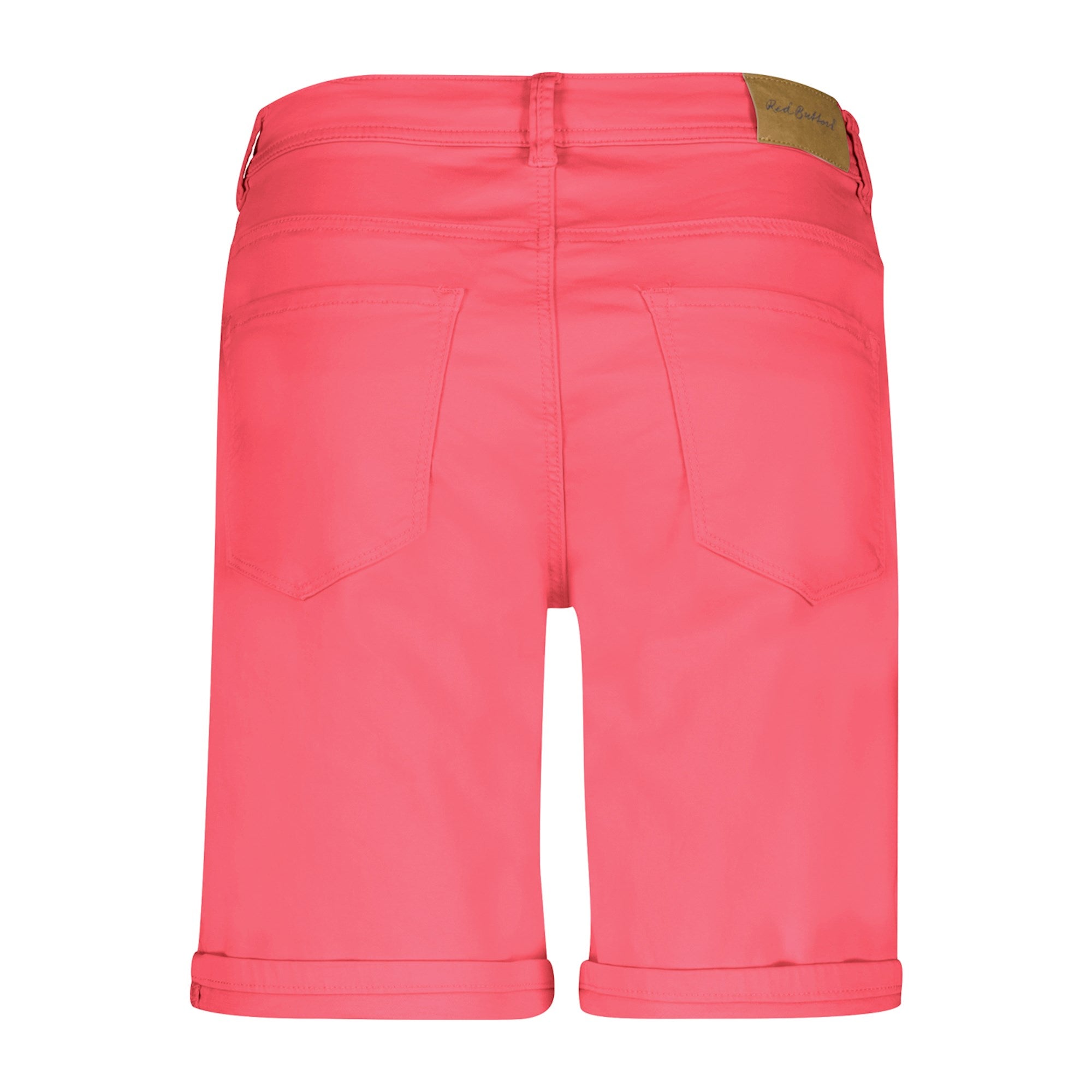 Red Button Relax Jog Shorts Dotique raspbery back