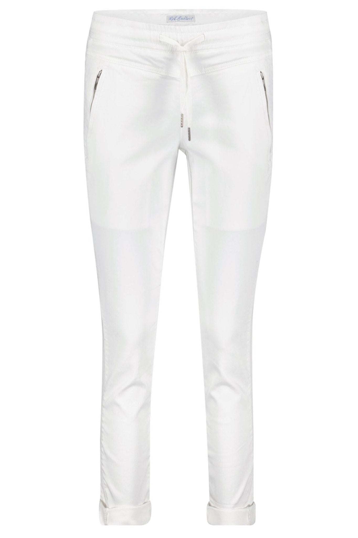 Red Button SRB2957 Tessy White Cropped Jogger Trousers - Dotique