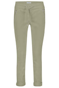 Red Button SRB3936 Tessy Light Khaki Green Crop Jogger Trousers - Dotique